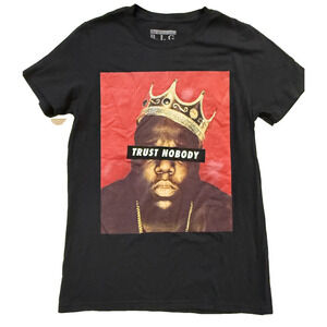 The Notorious B.I.G.‎ Shirt Mens Small Black Trust Nobody Graphic Biggie Smalls